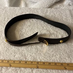 Size small brown leather with gold accents Salvatore Ferragamo belt.